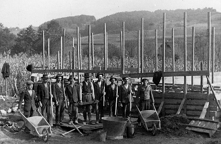 Izgradnja pregradskog bazena, 1940. godina